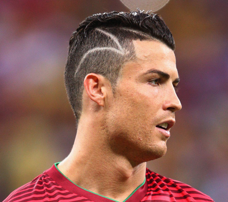 Kiểu tóc lấy cảm hứng từ Ronaldo chính là Undercut cổ điển