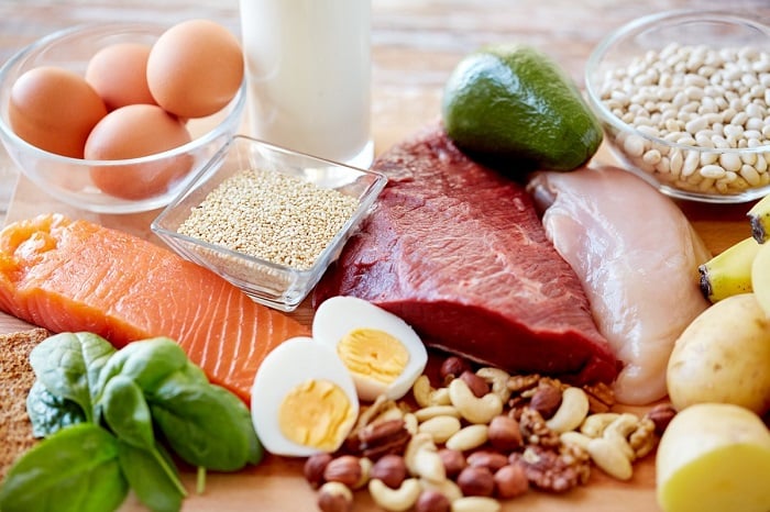 Thịt, trứng, sữa là những thực phẩm giúp cải thiện sắc tố tóc